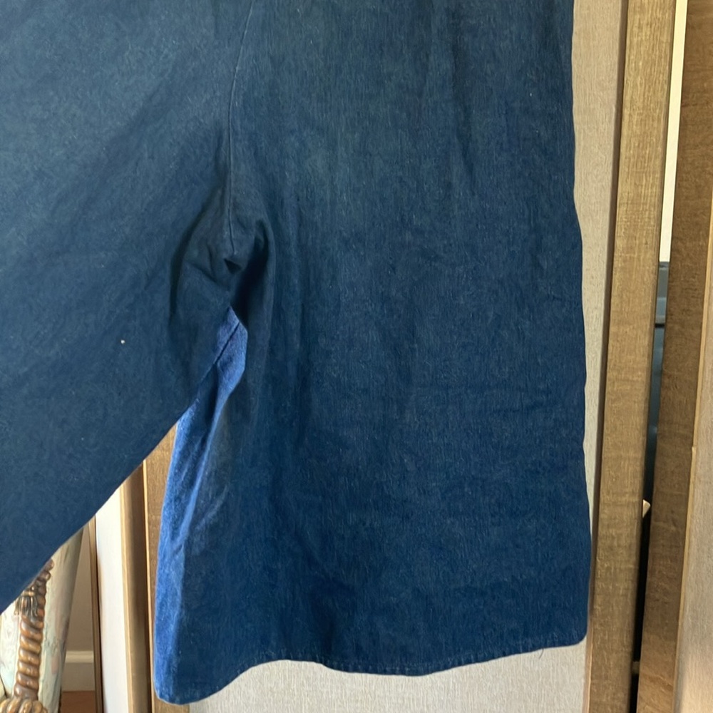 FINAL MARKDOWN Casual Blue denim Wide-Leg culottes 10 - Picture 8 of 8